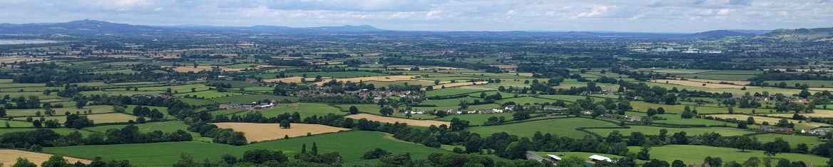 A view of Coaley taken from Cam Long Down